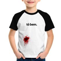 Camiseta Raglan Infantil tô bem - Foca na Moda