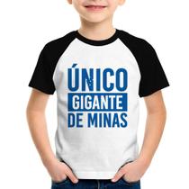 Camiseta Raglan Infantil Único gigante de Minas - Foca na Moda