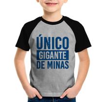 Camiseta Raglan Infantil Único gigante de Minas - Foca na Moda