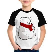Camiseta Raglan Infantil Urso Polar - Foca na Moda Camiseta Raglan Infantil Urso Polar - Foca na Moda