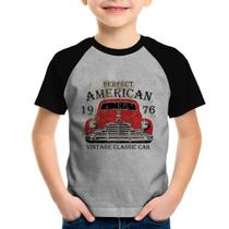 Camiseta Raglan Infantil Vintage Classic Car - Foca na Moda