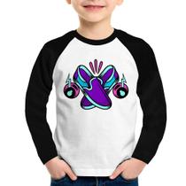 Camiseta Raglan Infantil Walk The Talk Manga Longa - Foca na Moda