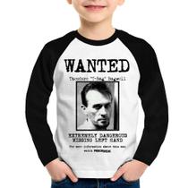 Camiseta Raglan Infantil Wanted T-Bag Manga Longa - Foca na Moda