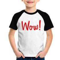 Camiseta Raglan Infantil Wow! - Foca na Moda