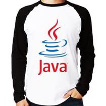 Camiseta Raglan Java Café Manga Longa - Foca na Moda