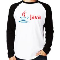 Camiseta Raglan Java Manga Longa - Foca na Moda