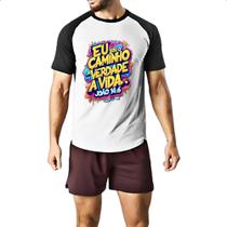 Camiseta Raglan Jesus Joao 14-6
