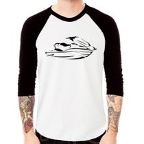 Camiseta Raglan Jet Ski Manga 3/4 - Foca na Moda