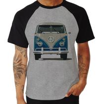 Camiseta Raglan Kombi Vintage - Foca na Moda Camiseta Raglan Kombi Vintage - Foca na Moda