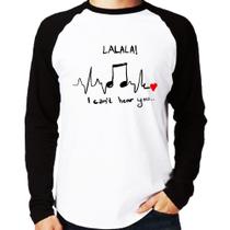 Camiseta Raglan La La Lá Manga Longa - Foca na Moda Camiseta Raglan La La Lá Manga Longa - Foca na Moda