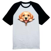 Camiseta Raglan Labrador Retriever no Ziper