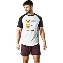Camiseta Raglan Lambe mia e pica