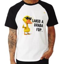 Camiseta Raglan Lanso a braba fdp - Foca na Moda