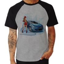 Camiseta Raglan Lava Jato Garota - Foca na Moda Camiseta Raglan Lava Jato Garota - Foca na Moda