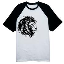 Camiseta Raglan Leao de Juda Linear