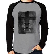 Camiseta Raglan Leão de Judá Manga Longa - Foca na Moda Camiseta Raglan Leão de Judá Manga Longa - Foca na Moda