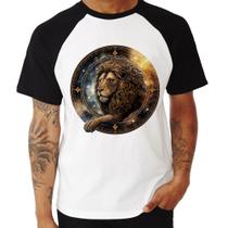 Camiseta Raglan Leão Sígno - Foca na Moda