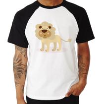 Camiseta Raglan Leãozinho - Foca na Moda