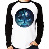 Camiseta Raglan Libra Sígno Manga Longa - Foca na Moda Camiseta Raglan Libra Sígno Manga Longa - Foca na Moda