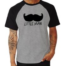 Camiseta Raglan Little Man - Foca na Moda