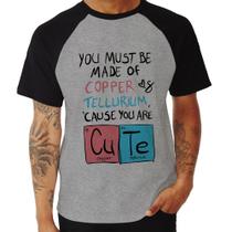 Camiseta Raglan Made of Cooper Cute - Foca na Moda