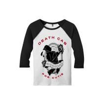 Camiseta Raglan Manga 3/4 Feminina Death Cab For Cutie Indie