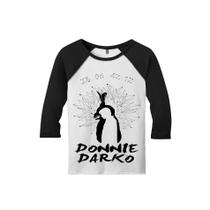 Camiseta Raglan Manga 3/4 Feminina Donnie Darko Cinema