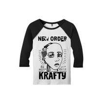 Camiseta Raglan Manga 3/4 Feminina New Order