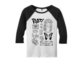 Camiseta Raglan Manga 3/4 Feminina Paramore