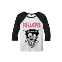 Camiseta Raglan Manga 3/4 Feminina The Killers Bones