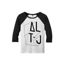 Camiseta Raglan Manga 3/4 Masculina Alt-J Breezeblocks