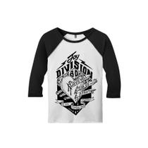 Camiseta Raglan Manga 3/4 Masculina Joy Division Camiseta Raglan Manga 3/4 Masculina Joy Division