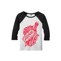 Camiseta Raglan Manga 3/4 Masculina The Strokes Indie Camiseta Raglan Manga 3/4 Masculina The Strokes Indie