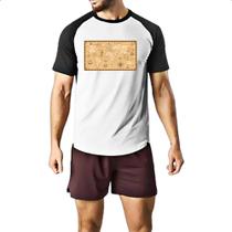 Camiseta Raglan Mapa antigo fronteiras Camiseta Raglan Mapa antigo fronteiras