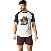 Camiseta Raglan Mapa antiho nautica vintage Camiseta Raglan Mapa antiho nautica vintage