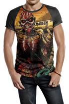 Camiseta Raglan Masculina Iron Maiden Banda Ref:217