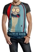 Camiseta Raglan Masculina Rick And Morty Pickle Rick Ref:671