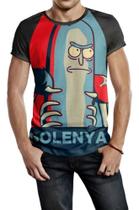Camiseta Raglan Masculina Rick And Morty Pickle Rick Ref:676