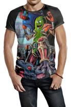Camiseta Raglan Masculina Rick And Morty Pickle Rick Ref:679