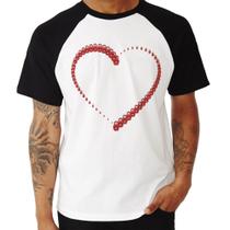 Camiseta Raglan Matrioska Coração - Foca na Moda