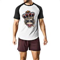 Camiseta Raglan Monkey King Camiseta Raglan Monkey King