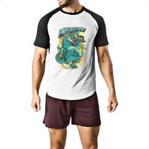 Camiseta Raglan Monstro Wave Im Coming
