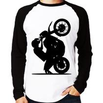 Camiseta Raglan Moto Grau XT 660 Manga Longa - Foca na Moda Camiseta Raglan Moto Grau XT 660 Manga Longa - Foca na Moda