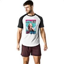 Camiseta Raglan Mulher boa mas nao anjo Camiseta Raglan Mulher boa mas nao anjo