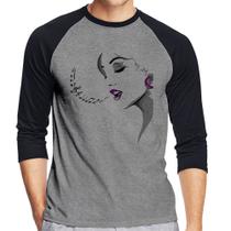 Camiseta Raglan Mulher Cantando Manga 3/4 - Foca na Moda