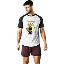 Camiseta Raglan Mulher na tempestade floresce