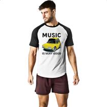 Camiseta Raglan Music is very good