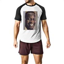 Camiseta Raglan Mussum Meme Iluminadis Camiseta Raglan Mussum Meme Iluminadis