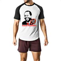 Camiseta Raglan Mussum Presidentis Camiseta Raglan Mussum Presidentis