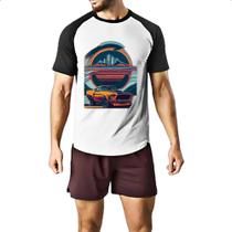 Camiseta Raglan Mustang Cobra Shelby Colorful Shades Camiseta Raglan Mustang Cobra Shelby Colorful Shades